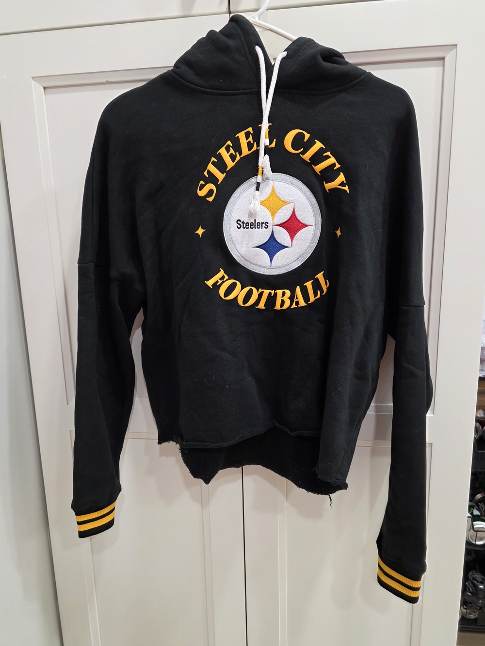 NFL Team Apparel Pittsburgh Steelers Steel City Black & Gold Hoodie &Joggers Set - Picture 2 of 10